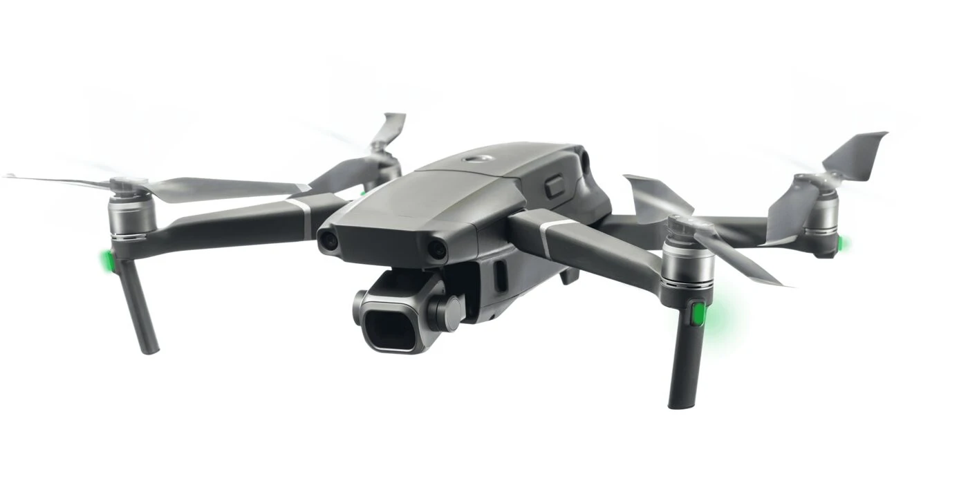 Drone d'inspection de toiture en vol